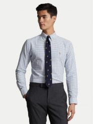 Polo Ralph Lauren Koszula 710922273002 Błękitny Custom Fit. Niebieskie koszule męskie Polo Ralph Lauren, m, bez wzorów, z bawełny, bez kołnierzyka, bez ramiączek. Za 539.99 zł.