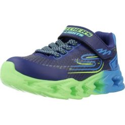 Buty sportowe chłopięce, Vortex 2.0 - Quantroid. Niebieskie buty sportowe chłopięce Skechers, bez wzorów, z syntetyku, bez zapięcia. Za 234.87 zł.