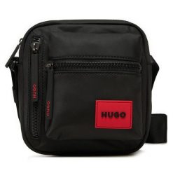 Saszetka HUGO. Czarne saszetki męskie Hugo, młodzieżowe, małe. Za 249.99 zł.