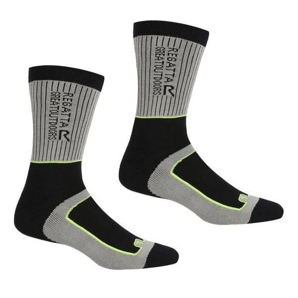 Skarpetki Męskie Samaris 2 Season 2pak. Czarne skarpety męskie Regatta, bez wzorów, z dzianiny. Za 146.99 zł.