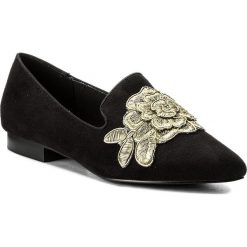 Lordsy MENBUR - 07876 Black 0001. Czarne mokasyny damskie Menbur, z materiału. W wyprzedaży za 159.00 zł.