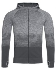 Bluza Sportowy z Kapturem, Szara, Popielata, Raglanowe Rękawy, Nylonowa. Szare bluzy męskie Stedman, m, bez wzorów, z materiału, z kapturem, na fitness i siłownię. Za 157.00 zł.