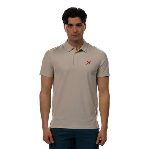 Polo Drop Shot Egan. Brązowe koszulki polo męskie DROP SHOT, bez wzorów, sportowe, bez ramiączek. Za 221.50 zł.