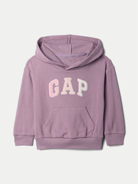 Gap Bluza 635288 Fioletowy Regular Fit. Fioletowe bluzy dla dziewczynek GAP, bez wzorów, z bawełny, bez ramiączek, bez kaptura. Za 99.99 zł.