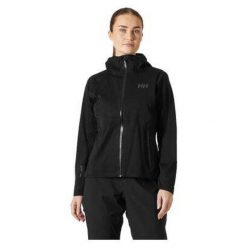 Damska kurtka wodoodporna Helly Hansen Momentum 3L Stretch. Czarne kurtki sportowe damskie Helly Hansen, l, bez wzorów, bez kaptura, trekkingowe. Za 801.99 zł.
