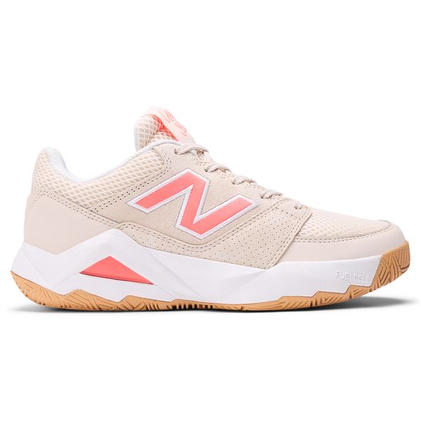Buty damskie New Balance Coco Delray WCHCODUS – beżowe. Brązowe obuwie sportowe damskie New Balance, bez wzorów, z gumy, tenisowe. Za 529.99 zł.