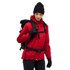 Damska wiatrówka Haglöfs Astral GTX II. Czerwone kurtki sportowe damskie Haglöfs, bez wzorów, z softshellu, bez kaptura, trekkingowe. W wyprzedaży za 1,537.65 zł.