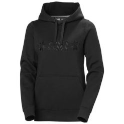 Bluza damska z kapturem Helly Hansen Elevate. Czarne bluzy damskie Helly Hansen, na lato, m, bez wzorów, z bawełny, z kapturem. Za 452.00 zł.