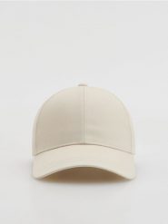 Bawełniana czapka baseball - beżowy. Brązowe czapki i kapelusze męskie Reserved, bez wzorów, z bawełny. Za 49.99 zł.