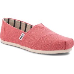 Półbuty TOMS - Classic 10011666 Cactus Flower. Czerwone półbuty damskie Toms, z materiału. W wyprzedaży za 169.00 zł.