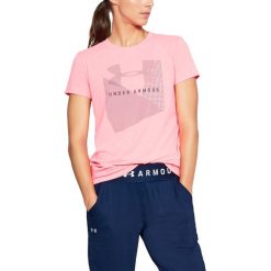 Under Armour Koszulka damska Sportstle Mesh Logo Crew różowa r. M (1310488-819). T-shirty damskie Under Armour, z meshu. Za 71.40 zł.
