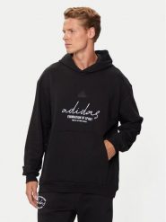 Adidas Bluza Brand Love IW3533 Czarny Loose Fit. Czarne bluzy męskie Adidas, m, bez wzorów, z bawełny, bez kaptura. Za 279.99 zł.