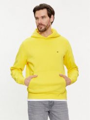 Tommy Hilfiger Bluza Flag Logo MW0MW34266 Żółty Regular Fit. Żółte bluzy męskie Tommy Hilfiger, m, bez wzorów, z bawełny, bez kaptura. Za 299.99 zł.