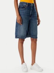 Tommy Hilfiger Szorty jeansowe WW0WW48597 Niebieski Relaxed Fit. Niebieskie szorty damskie Tommy Hilfiger, bez wzorów, z jeansu. Za 529.99 zł.