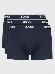 BOSS Komplet bokserek Power 50475274 Granatowy. Niebieskie bokserki męskie Boss, m, bez wzorów, z bawełny. Za 139.99 zł.