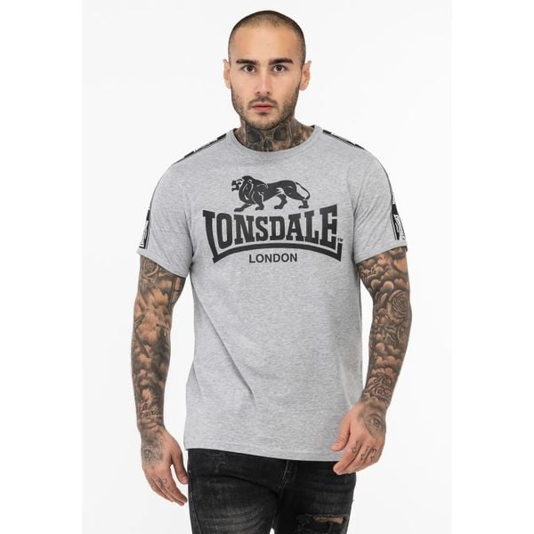 Koszulka Lonsdale Stour. Białe koszulki sportowe męskie Lonsdale, xl, bez wzorów, z bawełny, bez kołnierzyka, bez ramiączek, na fitness i siłownię. Za 136.00 zł.