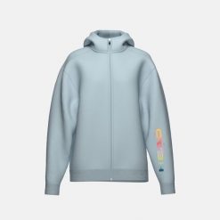 RALLY Damska Bluza z Kapturem na Zamek. Niebieskie kurtki sportowe damskie Head, bez wzorów, z dzianiny, z kapturem, tenisowe. Za 300.00 zł.