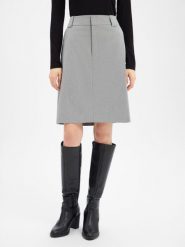 HUGO Spódnica damska - Ranwi Kobiety Sztuczne włókno szary marmurkowy, 34. Szare spódnice damskie Hugo, bez wzorów, z włókna, eleganckie, midi. Za 849.95 zł.