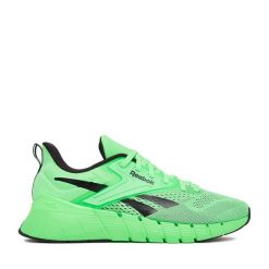 Buty na siłownię Reebok. Zielone buty sportowe męskie Reebok, bez zapięcia, na fitness i siłownię. Za 239.99 zł.
