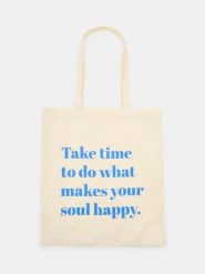 Materiałowa torba shopper z napisem - kremowy. Białe torebki shopper damskie Sinsay, bez wzorów, z materiału, bez dodatków. Za 9.99 zł.