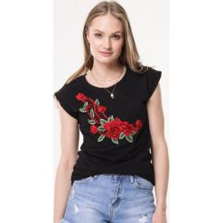 Czarny T-shirt Red Night. Bluzki damskie Born2be. Za 29.99 zł.