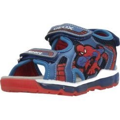 Sandały GEOX J SANDAL ANDROID BOY Niebieski. Niebieskie sandały męskie Geox, z tkaniny, bez zapięcia. Za 163.99 zł.