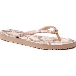 Japonki TORY BURCH - Printed Thin Flip Flop 38959 Sunset Blush Roccia 650. Czerwone klapki damskie Tory Burch, z materiału. Za 259.00 zł.