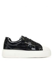 Armani Exchange Trampki XW001661 AF17477 UC001 Czarny. Czarne trampki i tenisówki damskie Armani Exchange, bez wzorów, ze skóry, bez zapięcia. Za 759.99 zł.