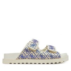 Klapki Guess. Klapki damskie Guess, z aplikacjami, bez obcasa. Za 299.99 zł.