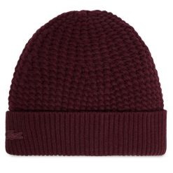 Czapka Lacoste. Czerwone czapki i kapelusze męskie Lacoste, na zimę, bez wzorów. Za 309.99 zł.