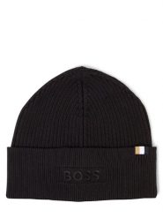 BOSS czapka z zawartością wełny - Magico Mężczyźni Bawełna czarny, ONE SIZE. Czarne czapki i kapelusze męskie Boss, bez wzorów, z bawełny. Za 329.95 zł.
