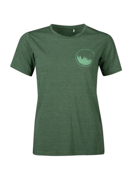Koszulka damska Halti Lehti. Zielone t-shirty damskie Halti, l, bez wzorów, z bawełny, bez kołnierzyka. Za 299.99 zł.
