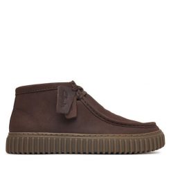 Półbuty Clarks. Brązowe półbuty na co dzień męskie Clarks, bez zapięcia. Za 519.99 zł.