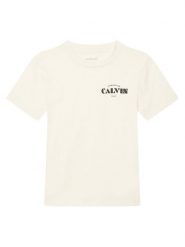 Calvin Klein Jeans T-Shirt Small Chest LVCKTJA40B Biały Regular Fit. Białe t-shirty dla chłopców Calvin Klein Jeans, bez wzorów, z bawełny, bez ramiączek. Za 109.99 zł.