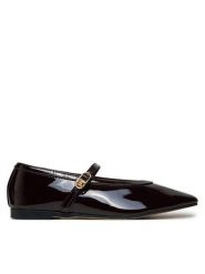 Tommy Hilfiger Baleriny FW0FW08577 Bordowy. Czerwone baleriny damskie Tommy Hilfiger, bez wzorów, z lakierowanej skóry, bez obcasa. Za 319.99 zł.