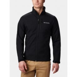 Kurtka Softshell Męska Columbia Ascender. Czarne kurtki sportowe męskie Columbia, m, bez wzorów, z materiału, trekkingowe. Za 404.85 zł.