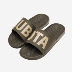 Klapki Kubota Pro 2.0 Khaki. Brązowe klapki męskie Kubota, bez wzorów, z mikrofibry. Za 99.99 zł.