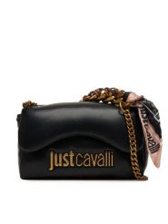 Just Cavalli Torebka 79RA4BD2 ZS748 Czarny. Czarne torebki do ręki damskie Just Cavalli, bez wzorów, ze skóry, bez dodatków. Za 649.99 zł.
