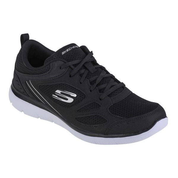 Buty sportowe Sneakersy damskie, Skechers Summits Suited. Białe obuwie sportowe damskie Skechers, bez wzorów, trekkingowe, Skechers Sport. W wyprzedaży za 199.00 zł.