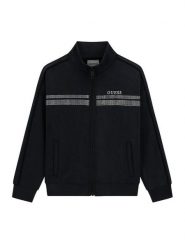 Guess Bluza J6RQ12 KCAY2 Czarny Regular Fit. Czarne bluzy dla dziewczynek Guess, z aplikacjami, z syntetyku, bez ramiączek, bez kaptura. Za 329.99 zł.