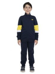 Bluza z bawełna z pełny zamek błyskawiczny na co dzień. Niebieskie bluzy męskie LEONE 1947 APPAREL, m, bez wzorów, z bawełny, bez kaptura, na fitness i siłownię. Za 168.36 zł.