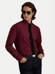 Polo Ralph Lauren Koszula 710953644001 Czerwony ciemny Custom Fit. Czerwone koszule męskie Polo Ralph Lauren, m, bez wzorów, z bawełny, bez kołnierzyka, bez ramiączek. Za 729.99 zł.