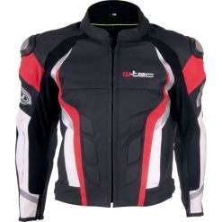 W-TEC Kurtka motocyklowa męska skórzana Velocity czarno-czerwona r. S (9763-S-3). Kurtki męskie marki W-TEC. Za 1,349.00 zł.