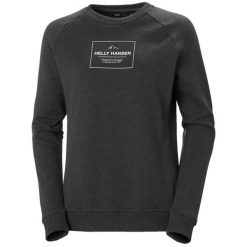 Damski bawełniany sweter Helly Hansen F2F organic. Czarne swetry damskie Helly Hansen, xl, bez wzorów, z bawełny, klasyczne, bez kołnierzyka, bez ramiączek, bez kaptura. Za 336.50 zł.