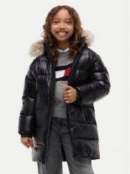 Tommy Hilfiger Kurtka puchowa KG0KG09674 Czarny Regular Fit. Czarne kurtki i płaszcze dla dziewczynek Tommy Hilfiger, bez wzorów, z puchu, bez kaptura. Za 1,099.00 zł.