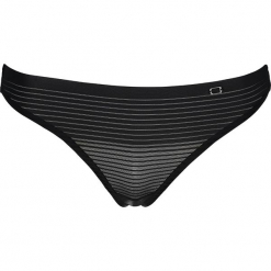 Stringi "Columbus Ave" w kolorze czarnym. Czarne stringi damskie marki ESPRIT. W wyprzedaży za 43.95 zł.