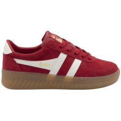 Sneakersy damscy Gola Grandslam Suede Trainer. Białe obuwie sportowe damskie Gola, bez wzorów. Za 470.50 zł.