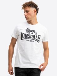 Koszulka Lonsdale Silverhill. Białe koszulki sportowe męskie Lonsdale, s, bez wzorów, z bawełny, bez kołnierzyka, bez ramiączek. Za 138.50 zł.