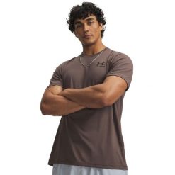 Under Armour Męska Koszulka Sportstyle Left Chest 1326799. Brązowe koszulki sportowe męskie Under Armour, l, bez wzorów, z bawełny, bez kołnierzyka, bez ramiączek, na fitness i siłownię. Za 192.99 zł.