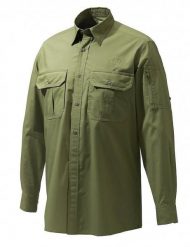 Beretta Koszula Mortirolo Shirt Long Sleeve Olive (11779_61829). Zielone bluzki z długim rękawem męskie Beretta, m, bez wzorów, bez kołnierzyka, bez ramiączek. Za 320.19 zł.